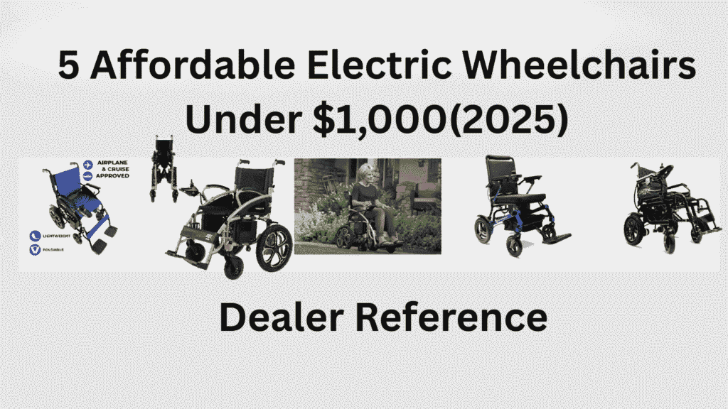 Dealer Reference: 5 Affordable Electric Wheelchairs for Wholesale Buyers - 1000Mobility