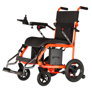 ALYA Air Ultra Electric Wheelchair - Right side 3/4 front view
