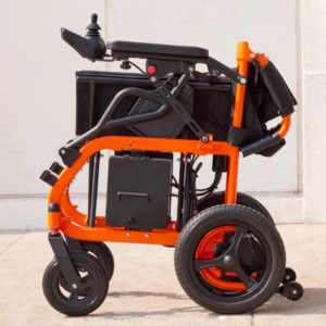ALYA Air Ultra Electric Wheelchair - Fully folded outdoor